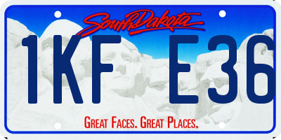 SD license plate 1KFE36