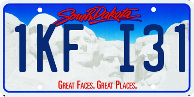 SD license plate 1KFI31