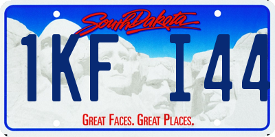 SD license plate 1KFI44