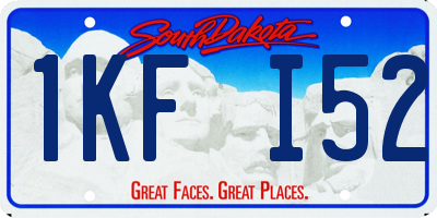 SD license plate 1KFI52