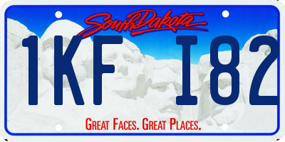 SD license plate 1KFI82