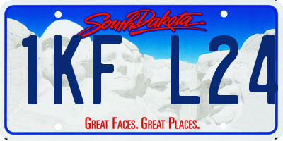 SD license plate 1KFL24