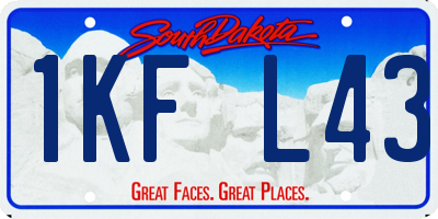 SD license plate 1KFL43