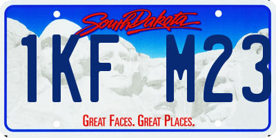 SD license plate 1KFM23