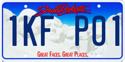 SD license plate 1KFP01