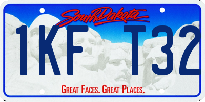 SD license plate 1KFT32