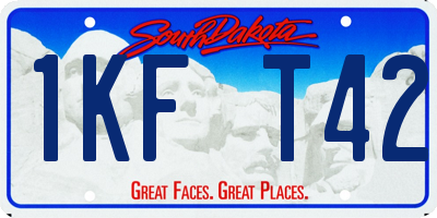 SD license plate 1KFT42