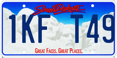 SD license plate 1KFT49