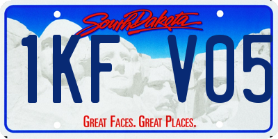 SD license plate 1KFV05