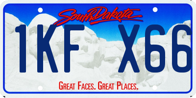 SD license plate 1KFX66