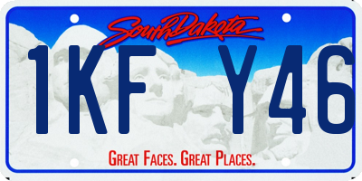 SD license plate 1KFY46