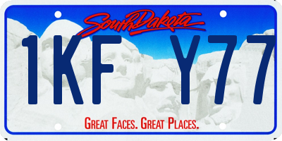 SD license plate 1KFY77