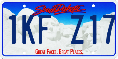SD license plate 1KFZ17