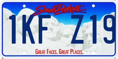 SD license plate 1KFZ19
