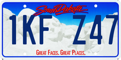 SD license plate 1KFZ47