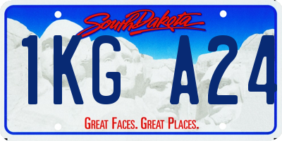 SD license plate 1KGA24
