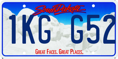 SD license plate 1KGG52