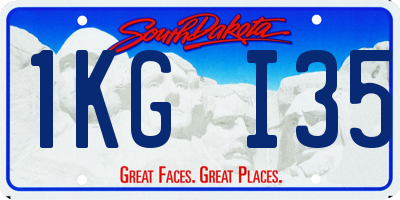 SD license plate 1KGI35