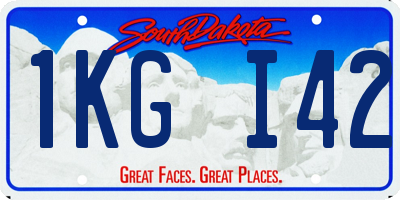 SD license plate 1KGI42