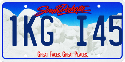 SD license plate 1KGI45