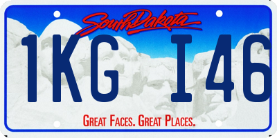 SD license plate 1KGI46