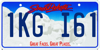 SD license plate 1KGI61
