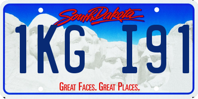 SD license plate 1KGI91
