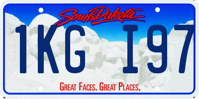 SD license plate 1KGI97