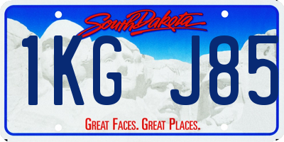 SD license plate 1KGJ85