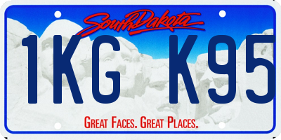 SD license plate 1KGK95