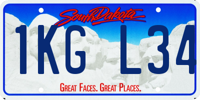 SD license plate 1KGL34