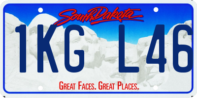 SD license plate 1KGL46