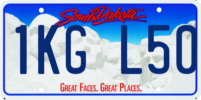 SD license plate 1KGL50