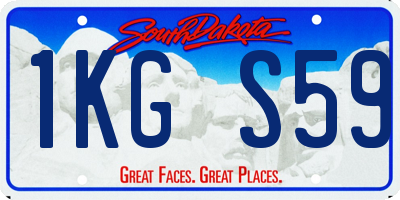SD license plate 1KGS59
