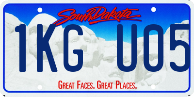 SD license plate 1KGU05