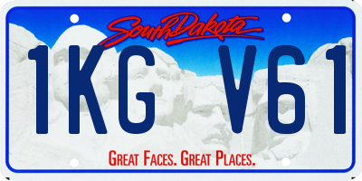 SD license plate 1KGV61