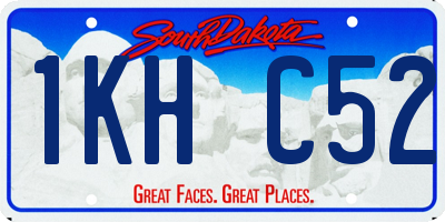 SD license plate 1KHC52