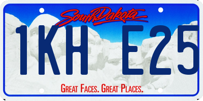 SD license plate 1KHE25