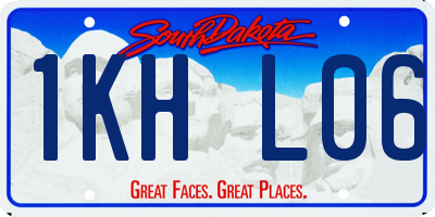 SD license plate 1KHL06