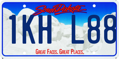 SD license plate 1KHL88