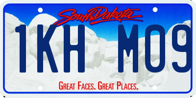 SD license plate 1KHM09