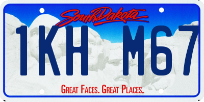 SD license plate 1KHM67