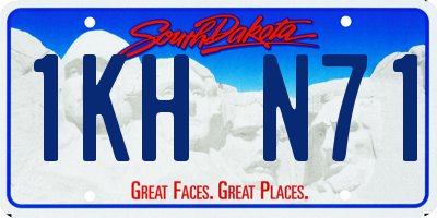 SD license plate 1KHN71
