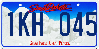 SD license plate 1KHO45