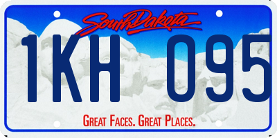 SD license plate 1KHO95