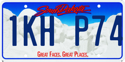 SD license plate 1KHP74