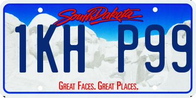 SD license plate 1KHP99