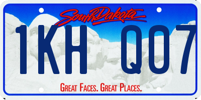SD license plate 1KHQ07
