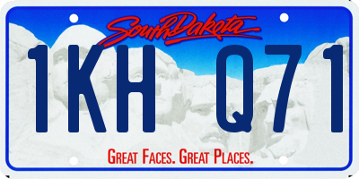 SD license plate 1KHQ71