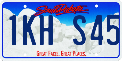 SD license plate 1KHS45
